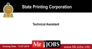 Technical Assistant State Printing Corporation Vacancies 2018