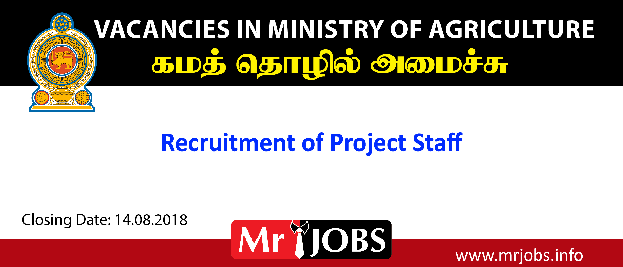 Procurement Specialist - Ministry of Agriculture Vacancies 2018