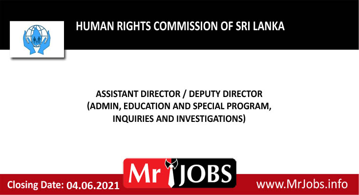 Human Rights Commission ofSri Lanka Vacancies