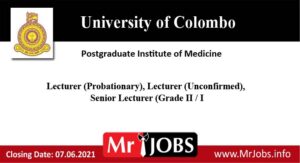 University of Colombo Vacancies