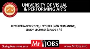 University of the Visual and Performing Arts Vacancies