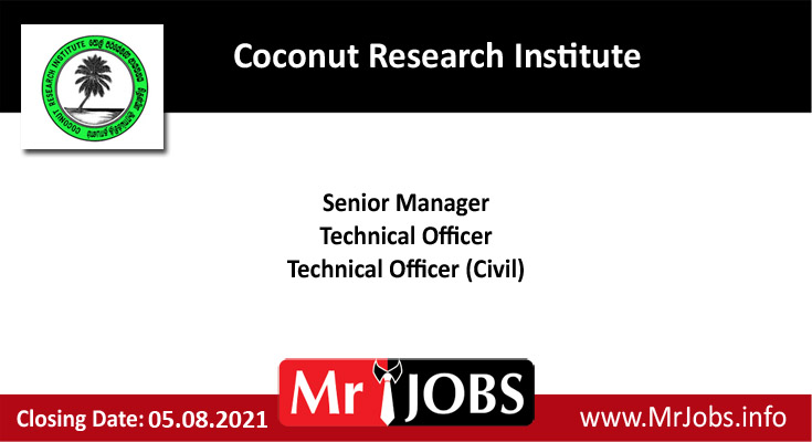 Coconut Research Institute Vacancies