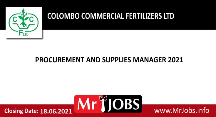 Colombo Commercial Fertilizers Ltd Vacancies