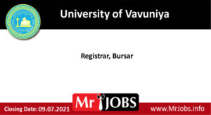 University of Vavuniya Vacancies