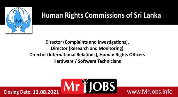 Human Rights Commissions of Sri Lanka Vacancies