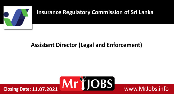 Insurance Regulatory Commission of Sri Lanka Vacancies