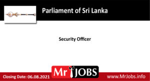 Parliament of Sri Lanka Vacancies