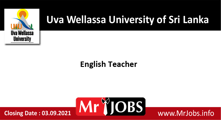 English Teacher Vacancies – Uva Wellassa University