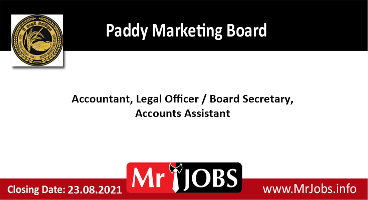 Paddy Marketing Board Vacancies