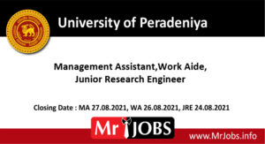 University of Peradeniya Vacancies