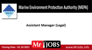 Marine Environment Protection Authority (MEPA) Vacancies