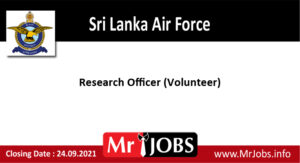 Sri Lanka Air Force Vacancies 2021