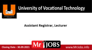 University of Vocational Technology Vacancies