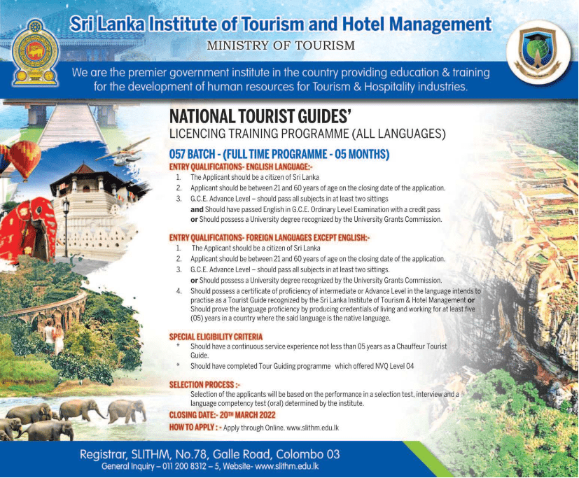 SLITHM - National Tourist Guides Licensing Training Programme