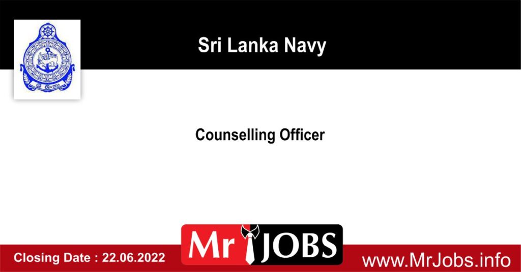 Counselling Officer – Sri Lanka Navy Vacancies