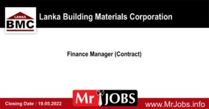 Finance Manager - Lanka Building Materials Corporation Vacancies