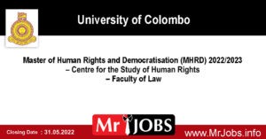 Master of Human Rights and Democratisation (MHRD) 2022 2023