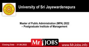 Master of Public Administration (MPA) 2022