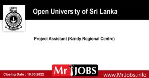 Project Assistant (Kandy Regional Centre) - Open University