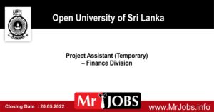 Project Assistant (Temporary) - Open University Vacancies