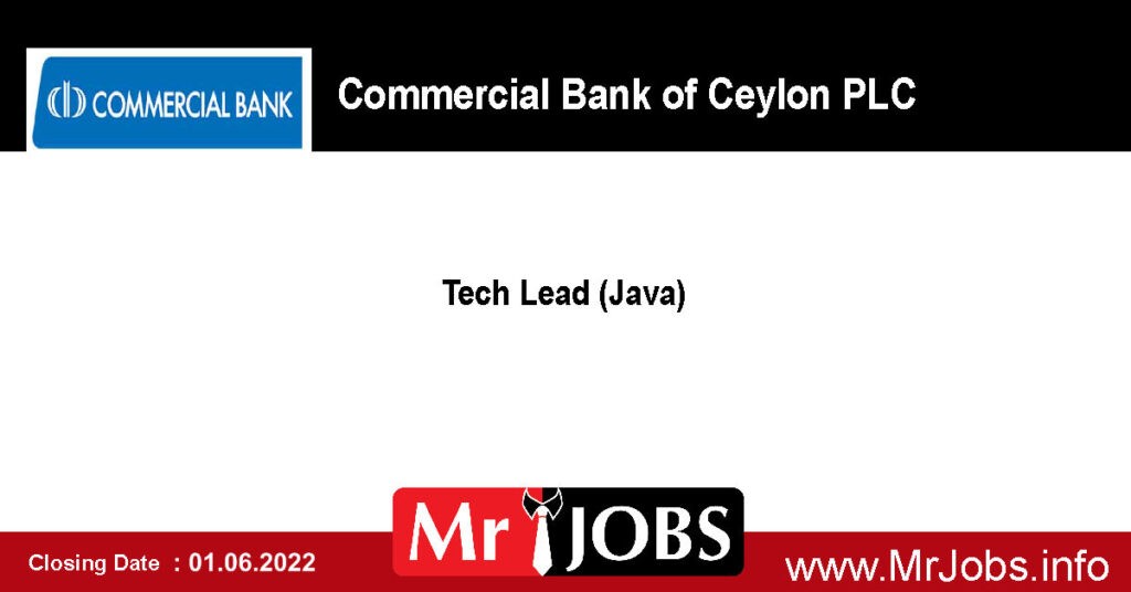 Tech Lead (Java) - Commercial Bank PLC Vacancies 2022