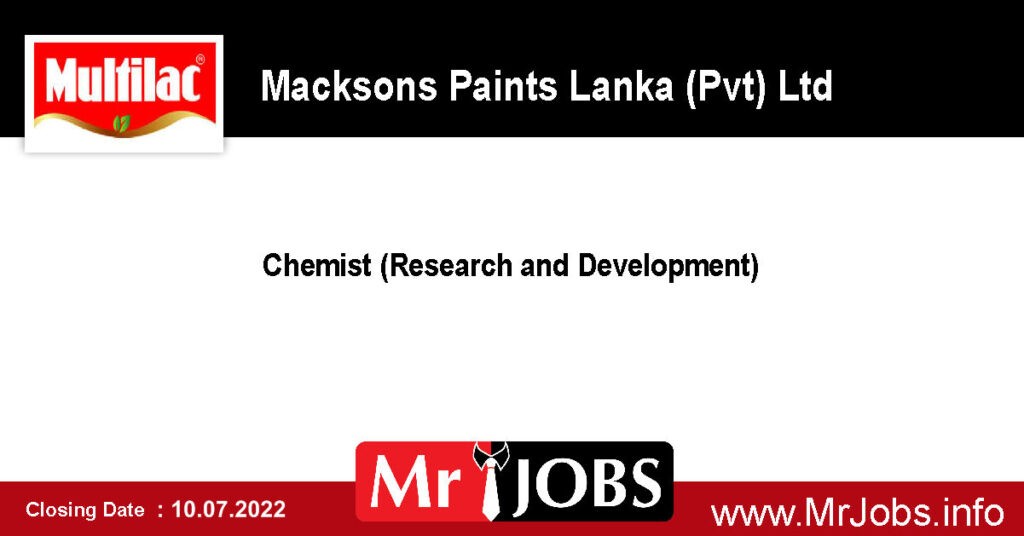 Macksons Paints Lanka (Pvt) Ltd Vacancies 2022