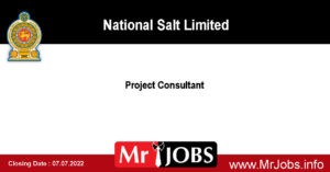 National Salt Limited Vacancies 2022 - Project Consultant
