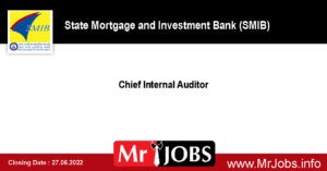 SMIB Vacancies 2022 - Chief Internal Auditor