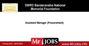 SWRD Bandaranaike National Memorial Foundation Vacancies 2022