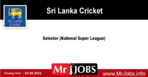 Sri Lanka Cricket (SLC) Vacancies 2022 - Selector  