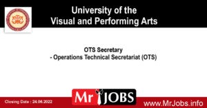 University of the Visual and Performing Arts Vacancies 2022
