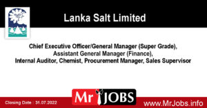 Lanka Salt Limited Job Opportunities 2022