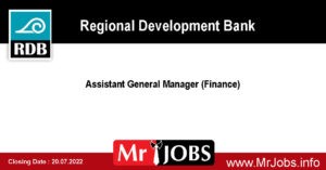 RDB Bank Vacancies 2022 - Assistant General Manager (Finance) 