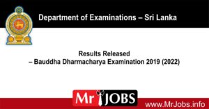Bauddha Dharmacharya Examination Results Released 2019 (2022)