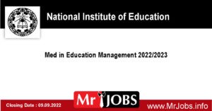 MEd in Education Management 2022 -2023 – NIE (Application)