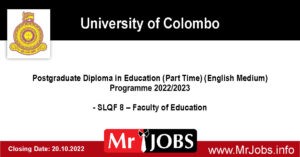 Post Graduate Diploma in Education University of Colombo 2022 2023