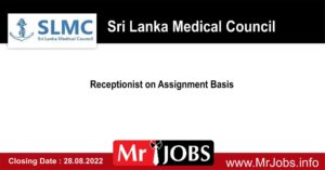 Receptionist on Assignment Basis – Sri Lanka Medical Council