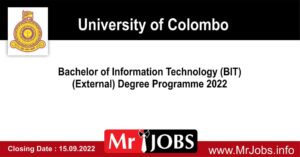 BIT Degree Programme Intake 2022 - University of Colombo