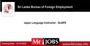 Japan Language Instructor Sri Lanka Bureau of Foreign Employment Vacancies