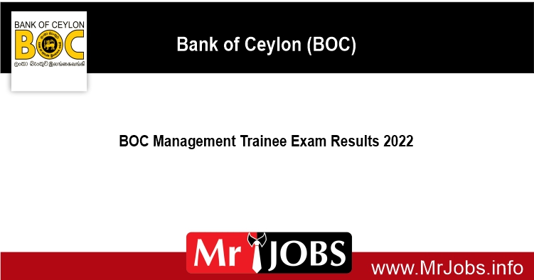 BOC Management Trainee Exam Results 2022