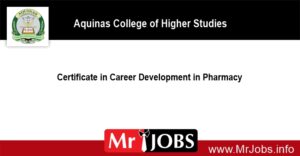Certificate in Career Development in Pharmacy