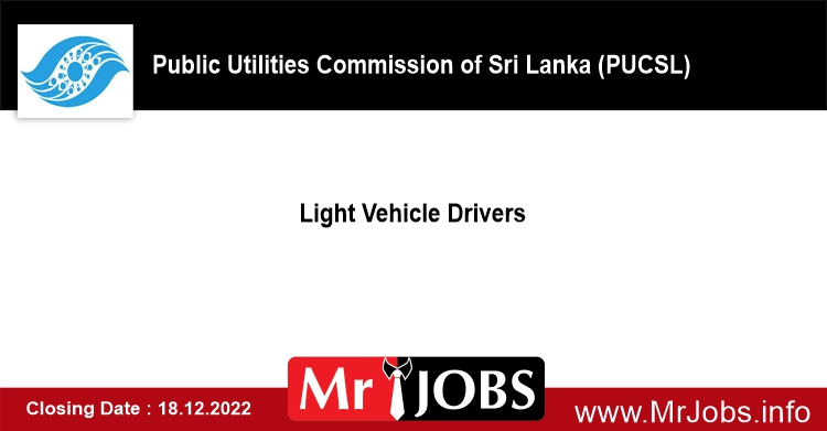 Light Vehicle Drivers - Public Utilities Commission of Sri Lanka