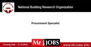 Procurement Specialist - National Building Research Organization