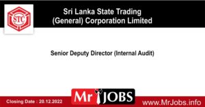 Senior Deputy Director (Internal Audit) – Sri Lanka State Trading (General) Corporation Limited