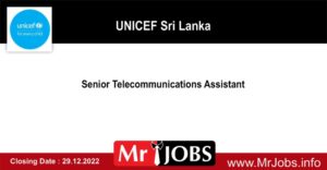 Senior Telecommunications Assistant - UNICEF Sri Lanka