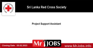 Project Support Assistant Sri Lanka Red Cross Society 2023