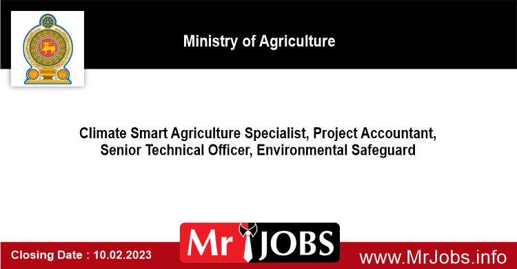 Technical Officer, Accountant Ministry of Agriculture 2023