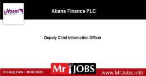 Deputy Chief Information Officer Abans Finance PLC Vacancies 2023