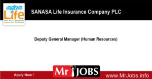 Deputy General Manager - SANASA Life Insurance Company PLC Vacancies 2023