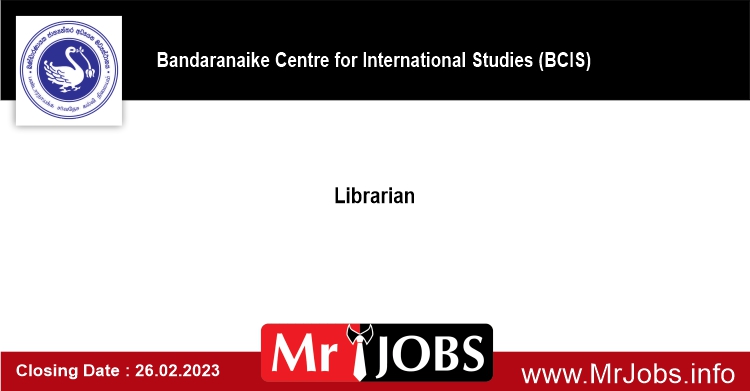 Librarian – BCIS Vacancies 2023